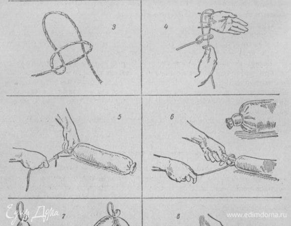 Снять бумагу,обвязать шпагатом (см.фото) .