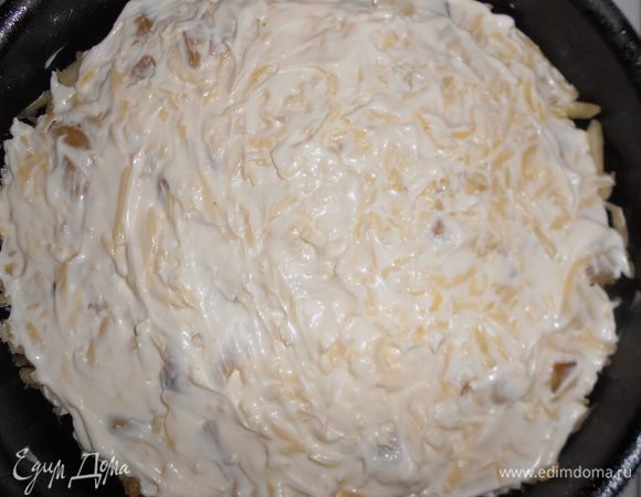  я еще смазала майонезом