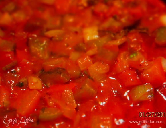 под конец пассеровки
добавить приправы
и  яблочный уксус