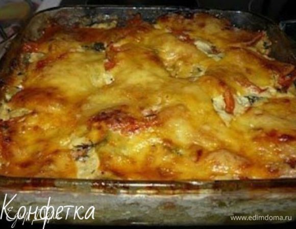 Запекаем минут 25-30 при температуре 200 - 220 градусов.