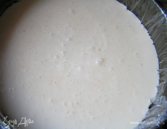 Залить сверху баварским муссом с хурмой, 

