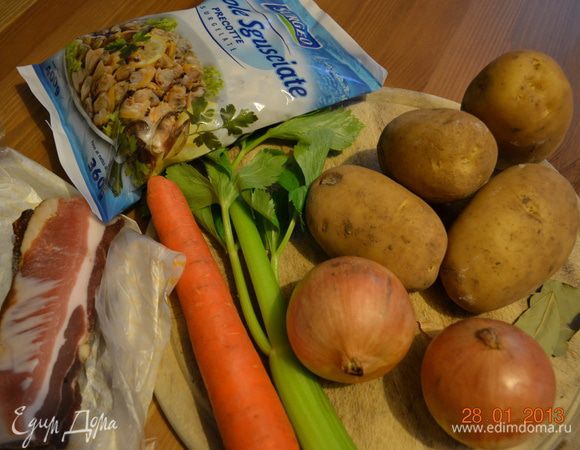 Необходимый нам набор продуктов.