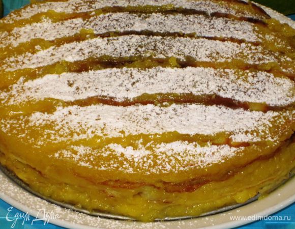 Посыпать сахарной пудрой.Приятного аппетита:)