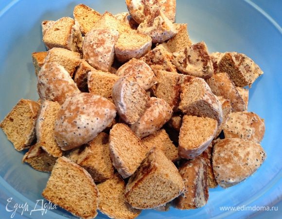 Пряники порезать на 4 части...