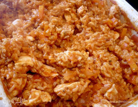 Наше филе с овощами и рисом готово. Приятного аппетита!