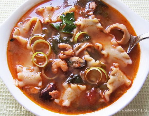 Мечта гурмана - супчик "В гостях у Нептуна" готов!! 