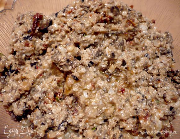 Вот такая паста для начинки у меня получилась.