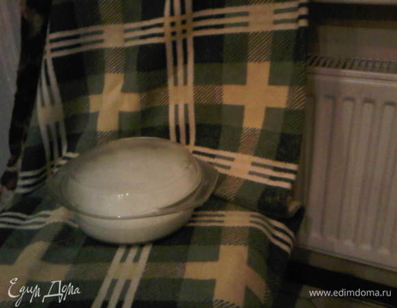 Ставим в теплое место... (поближе к батарее, например)