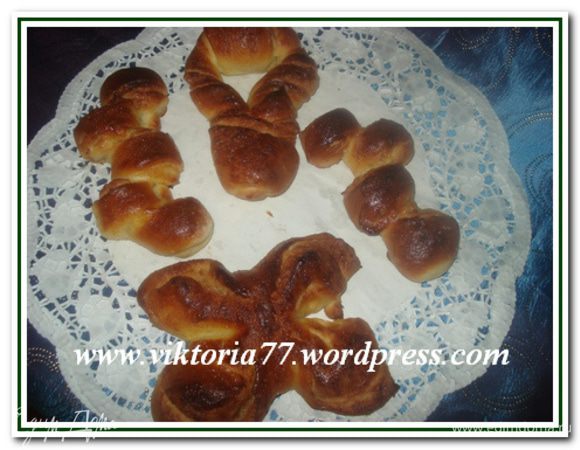 Плюшки «Выкрутка», «Бабочка», «Гребешок»