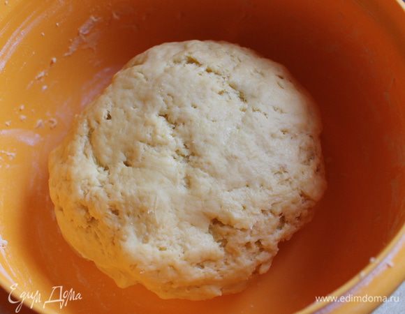 Замесить однородное тесто, оставить в теплом месте на 30 минут. вот такое тесто у нас получится..