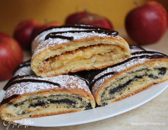 нарезаем и подаем к столу. Наши банники долго не черствеют и остаются как свежие! Приятного аппетита.