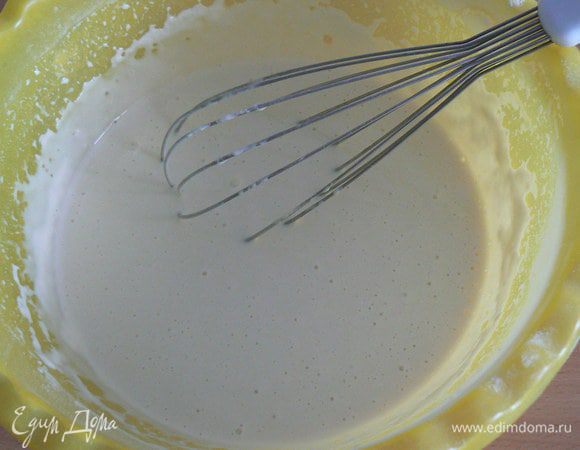 замесить тесто на блины