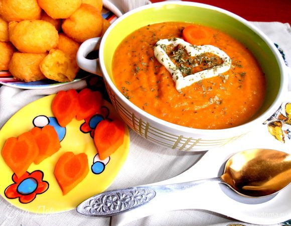 Суп получился -объедение! И, кстати, сытный!