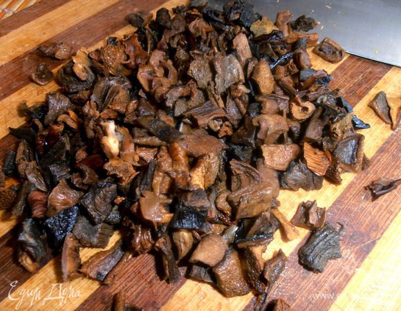 Я решила немного подрезать крупные кусочки!