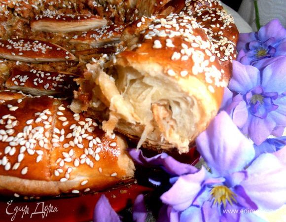 Как я и говорила, благодаря надрезам, отделить кусочки не составляет никакого труда!