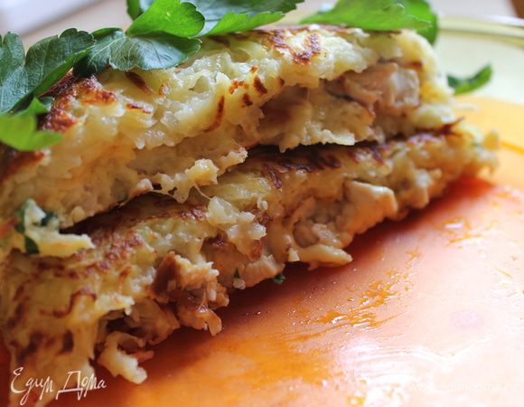 подаем нашу запеканочку со сметаной...