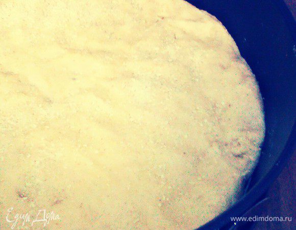 Тесто положить в форму. 