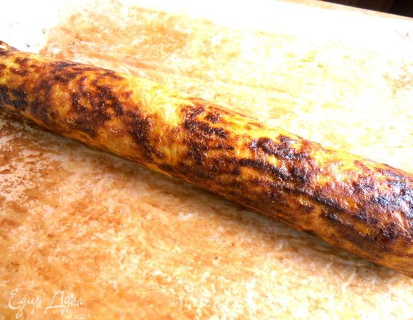 Снова заворачиваем рулетом (очень легко и нигде не поломалось!).