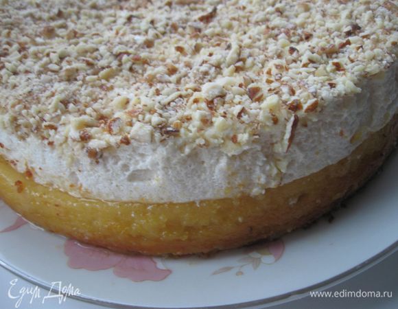 Для украшения использовать толченый жареный миндаль или лимон, цедру, сахарную пудру, цукаты, как вам подскажет фантазия. Поставить охлаждаться в холодильник.

