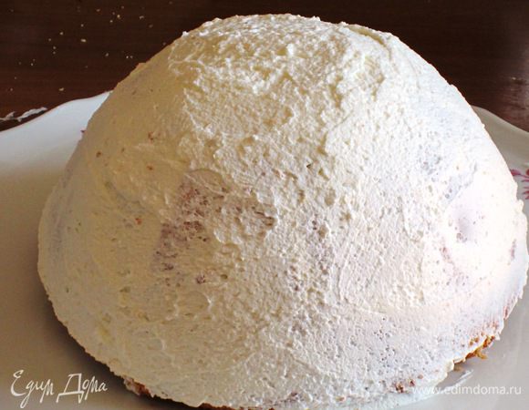 .....и нанести сливки. 