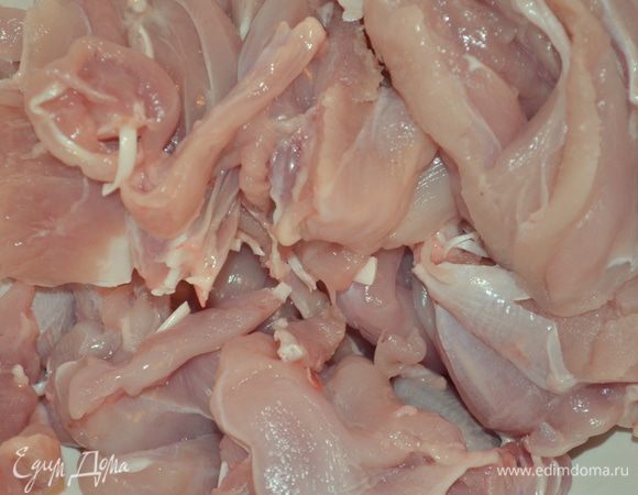 с кости снимаем мясо 