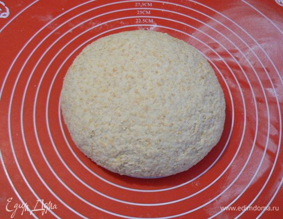 Воду  добавлять в конце замеса постепенно. (Мне вода совсем не понадобилась - все зависит от влажности муки и крупки....) 