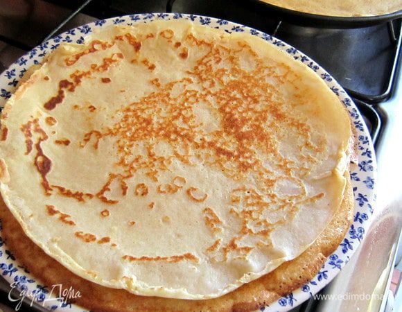 У меня получилось 20 шт вкусных румяных блинчиков.