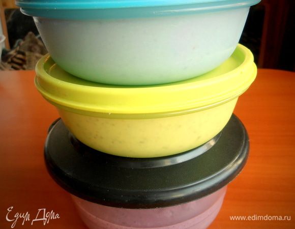 Плотно закрываем крышкой и отправляем в морозилку...на 3-4 часа.