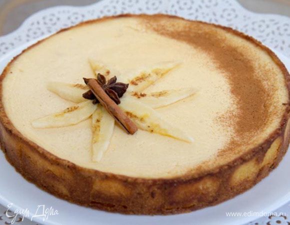 Тарт остудить и дать созреть в течение ночи в холодильнике. По желанию украсить.