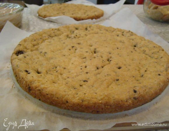 Слой карамельно-шоколадного печенья