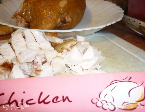 куриную грудку тоже режем кубиками