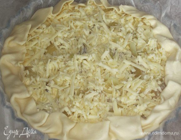 Бортики завернуть на пирог.