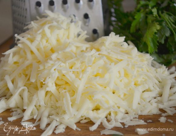 сыр натереть на крупной терке