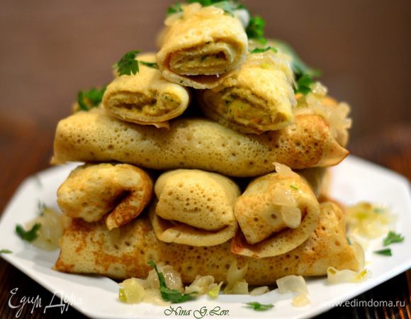 Готовые блинчики можно подавать с зажарочкой из лука или просто так уплетать,попробуйте обязательно и останетесь довольными и сытыми. Приятного Вам аппетита! И с масленицей Вас!