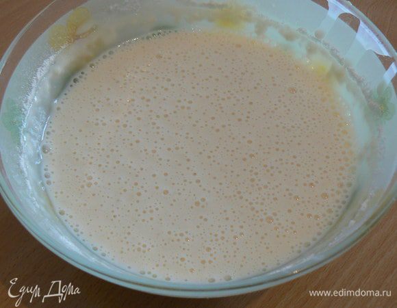 заводим тесто на блинчики