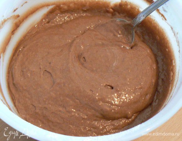 заводим тесто на кексы (я просто все смешала)