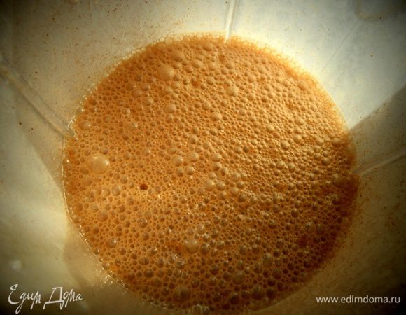 Вот такое тесто теперь готово для блинчиков!