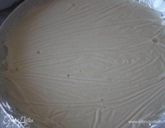 Как немного охладится, переливаем в тарелку,накрываем пищевой пленкой и убираем в холодильник.