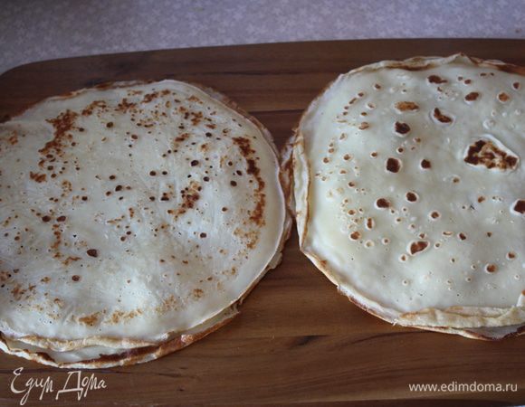 и накрываем блинами