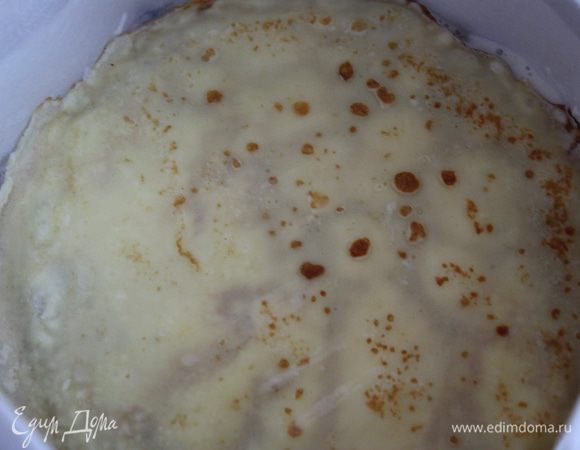 сверху кладем блин....