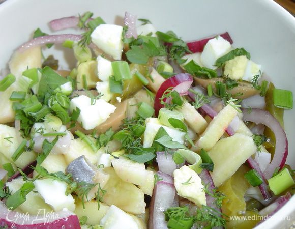 добавляем измельченную зелень,