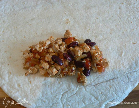 выкладываем начинку