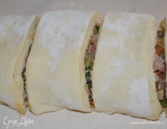 нарезать на 6 кусочков