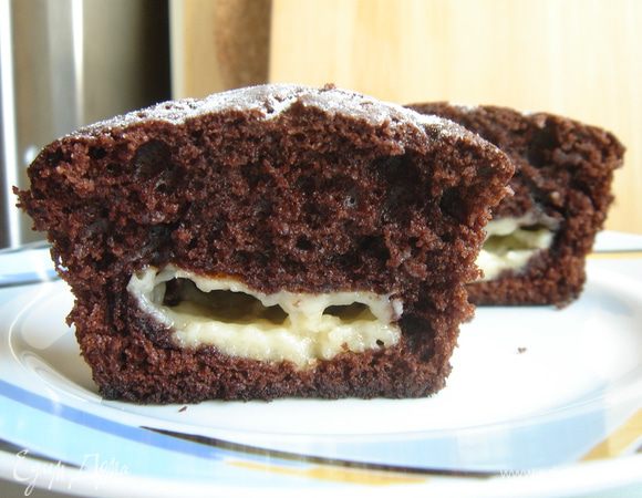 Выпекать кексы при 180*С 30-40 минут. Остудить маффины в форме. Приятного чаепития!