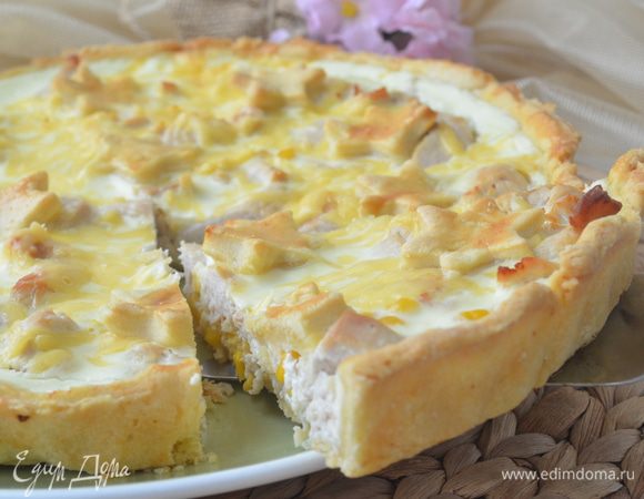 выпекаем при 180 гр. 35-40 минут. Готовый пирог остудить и только тогда доставать из формы