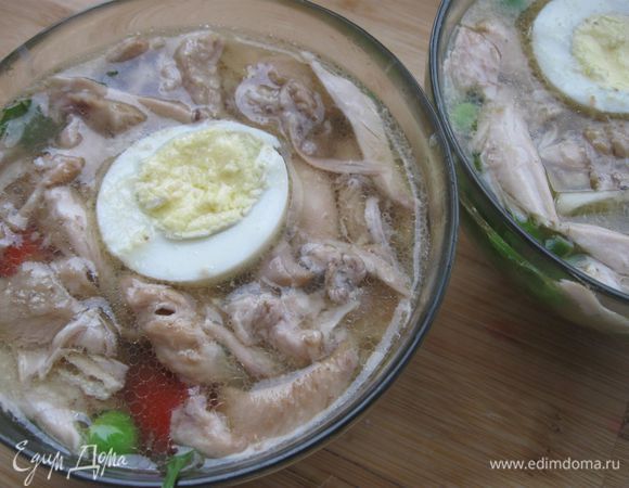 Завершение - кружочек яйца. После остывания ставим в холодильник до следующего дня.