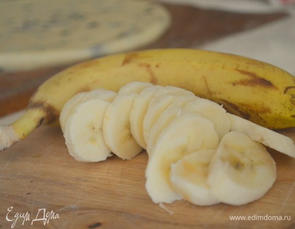 банан на резать на кружочки
