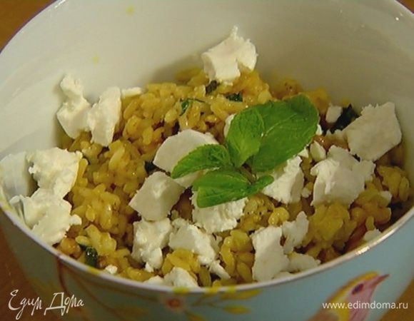 Украсить оставшимися листьями мяты и подавать.