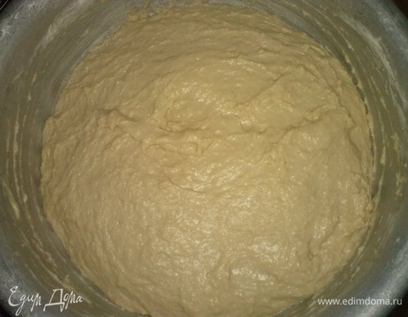 Получится вот такое тесто