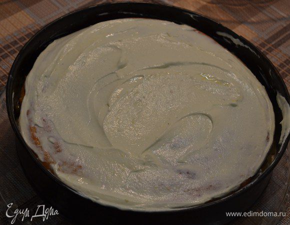 5.Распределить оставшийся крем. 